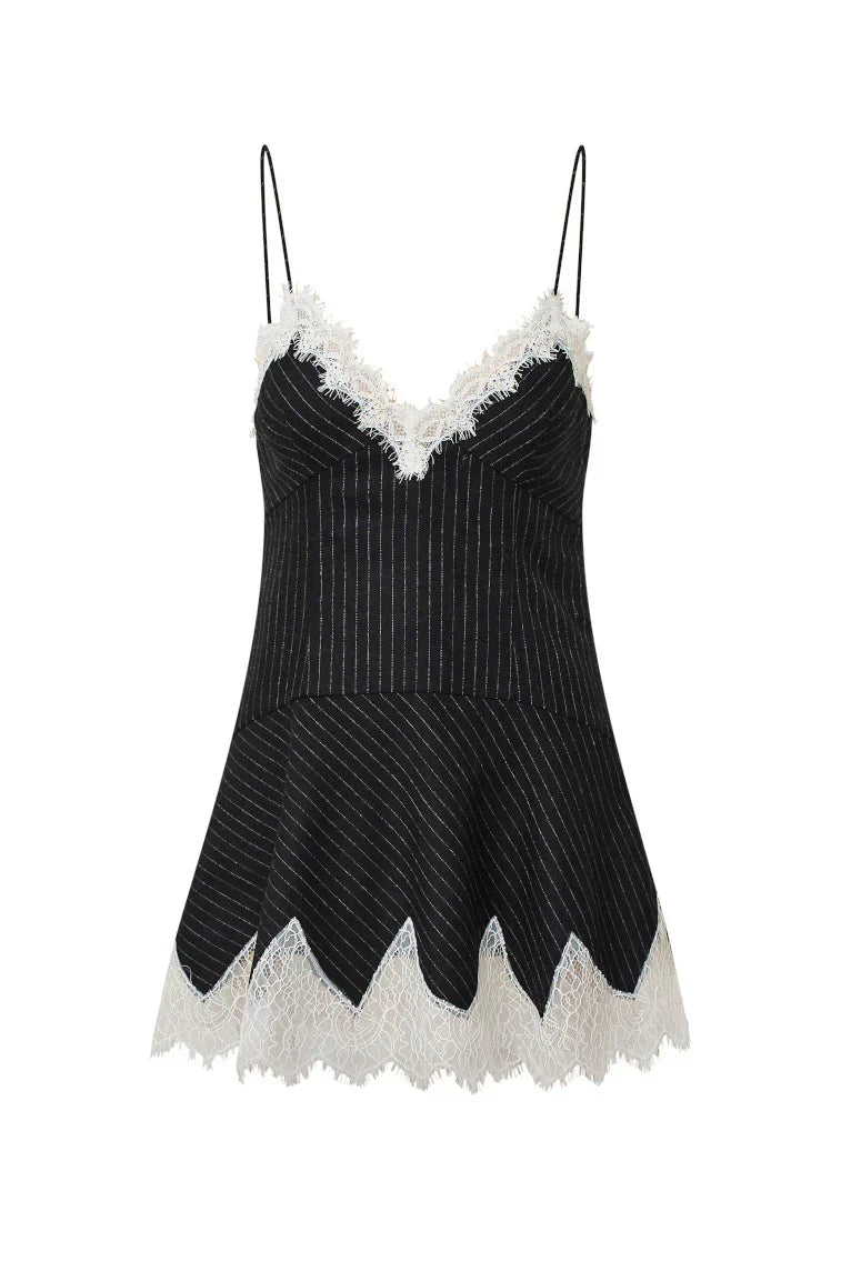 Teddi Pinstriped Mini Dress