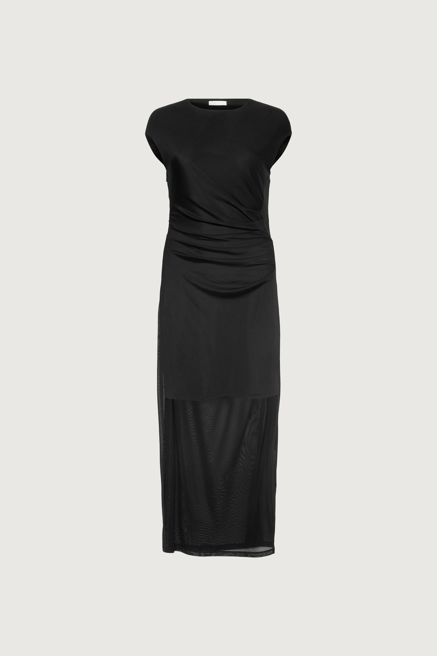 SLEEVELESS MESH MAXI DRESS