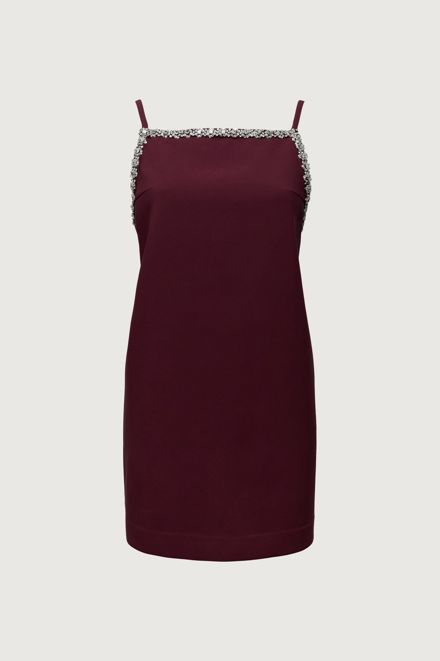 JEWELED MINI SHIFT DRESS