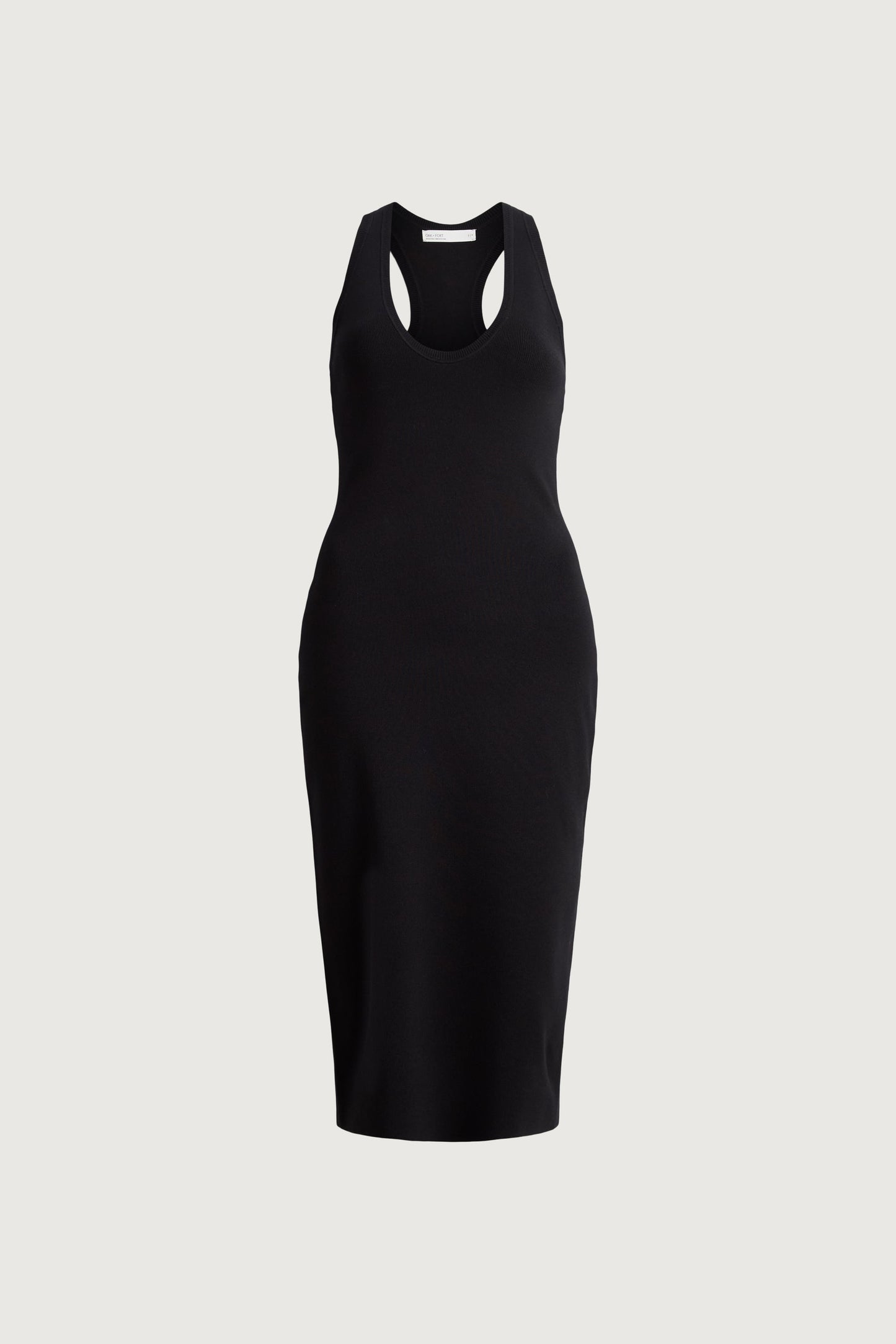 KNIT FORM RACERBACK MIDI DRESS
