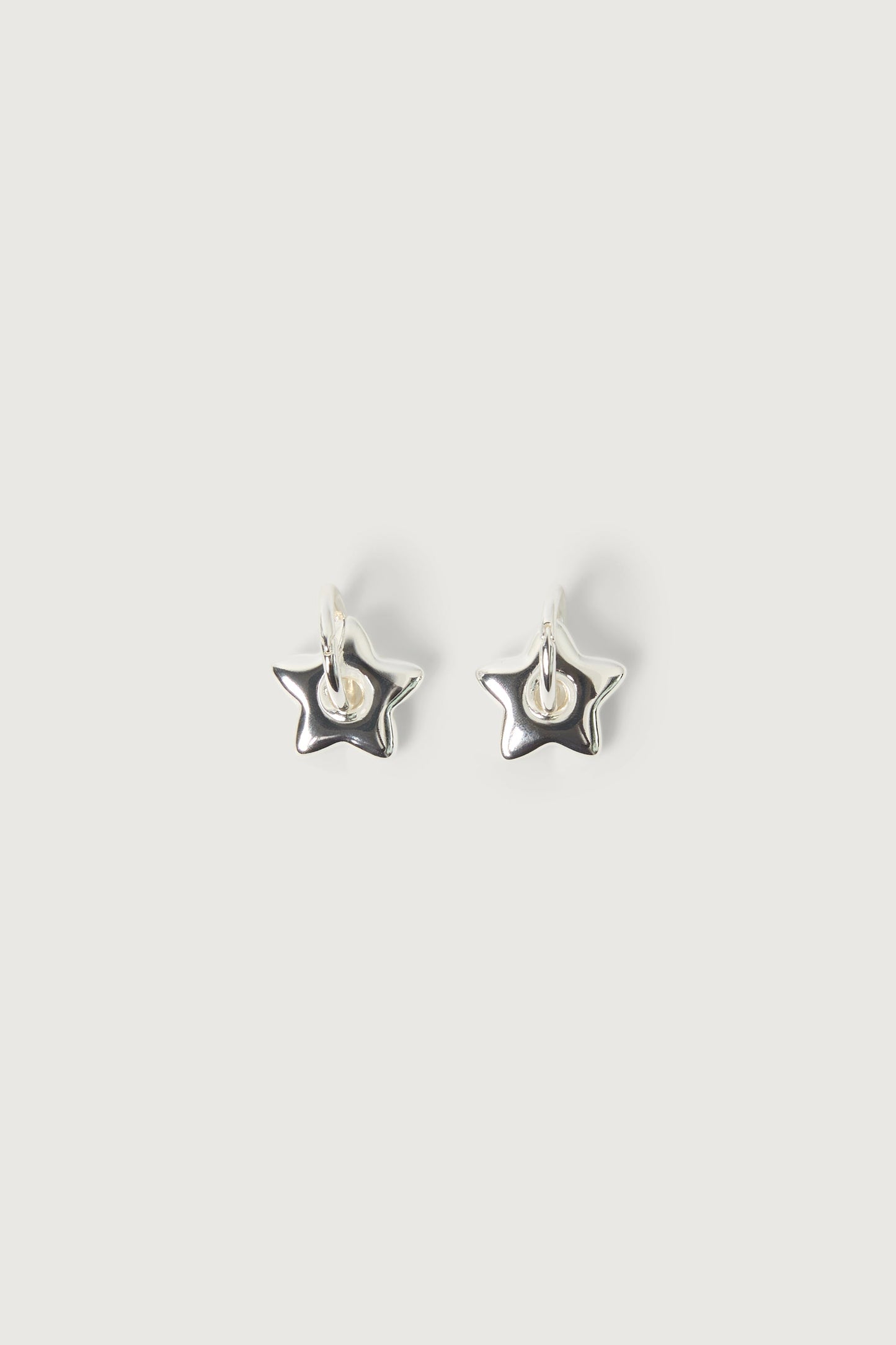 STAR PENDANT HOOP EARRINGS