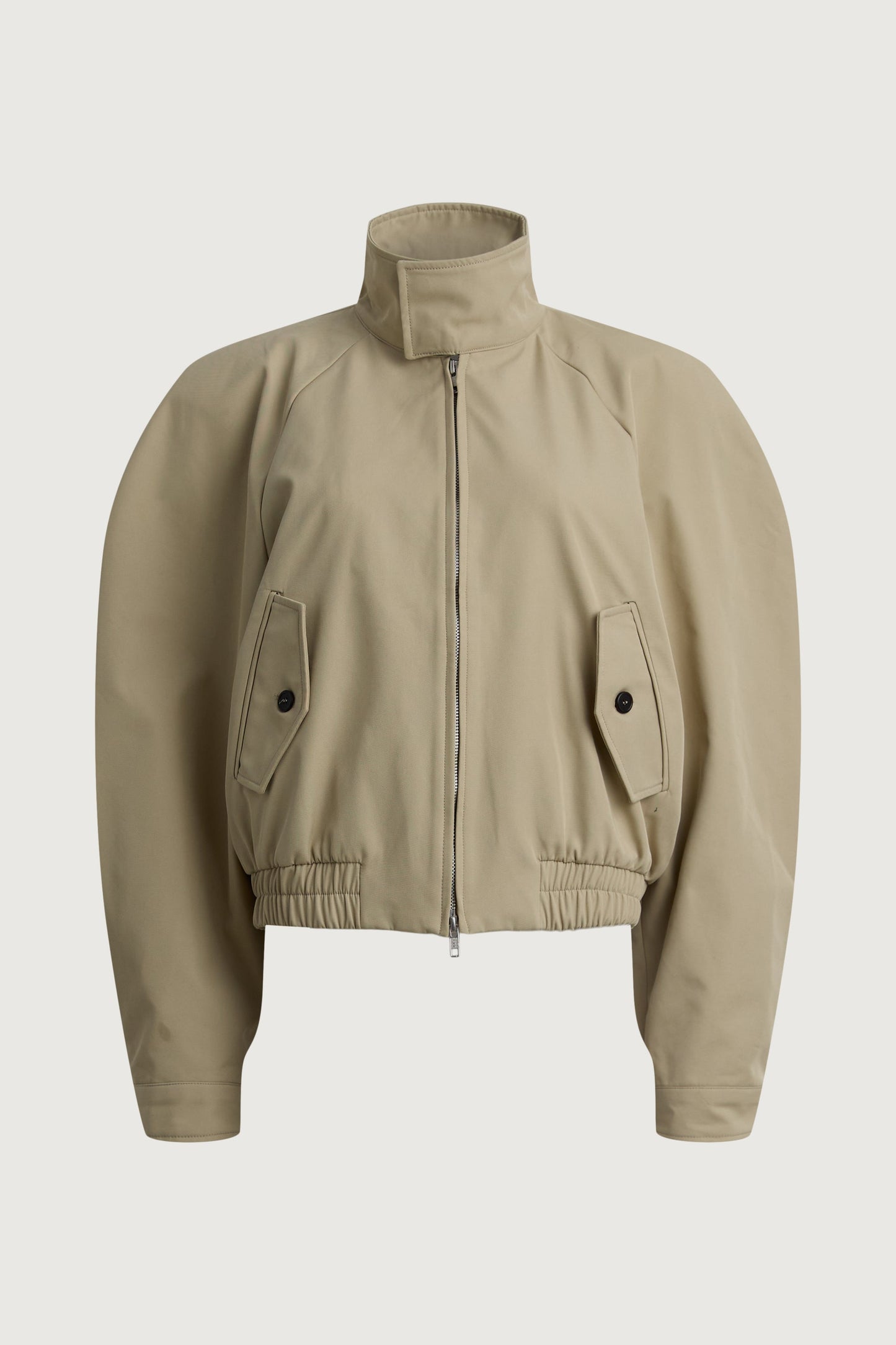 STRUCTURED FUNNEL NECK JACKET