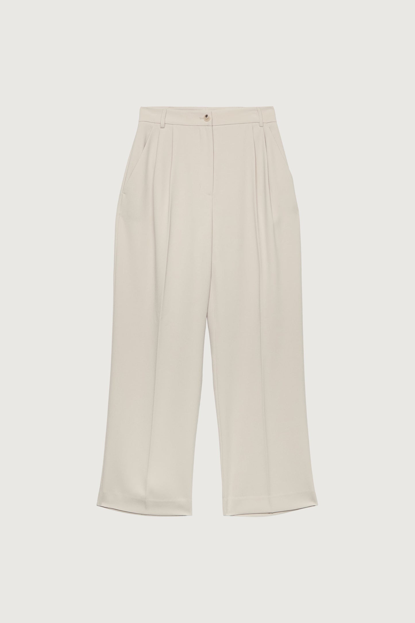 DOUBLE PLEATED WIDE LEG PANT