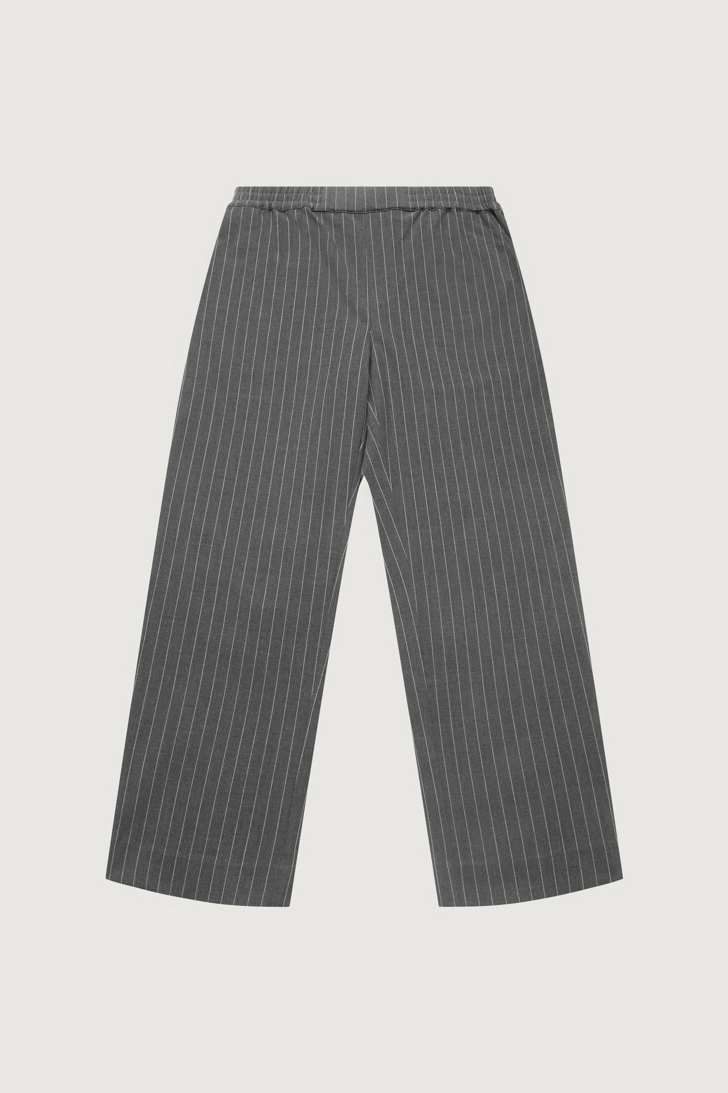 PINSTRIPE ELASTIC WAIST DRESS PANT
