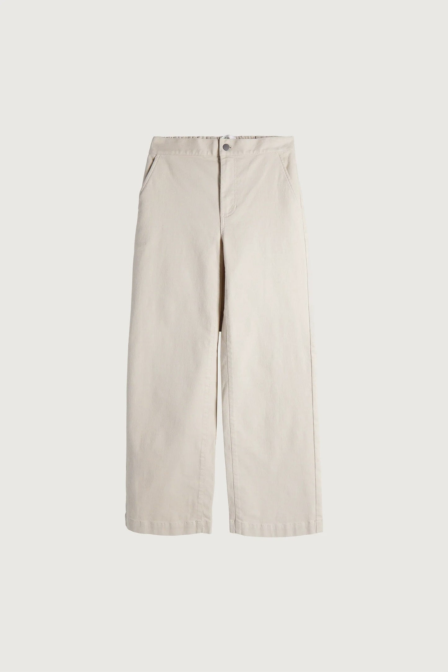 LONG LENGTH TWILL WIDE LEG PANT