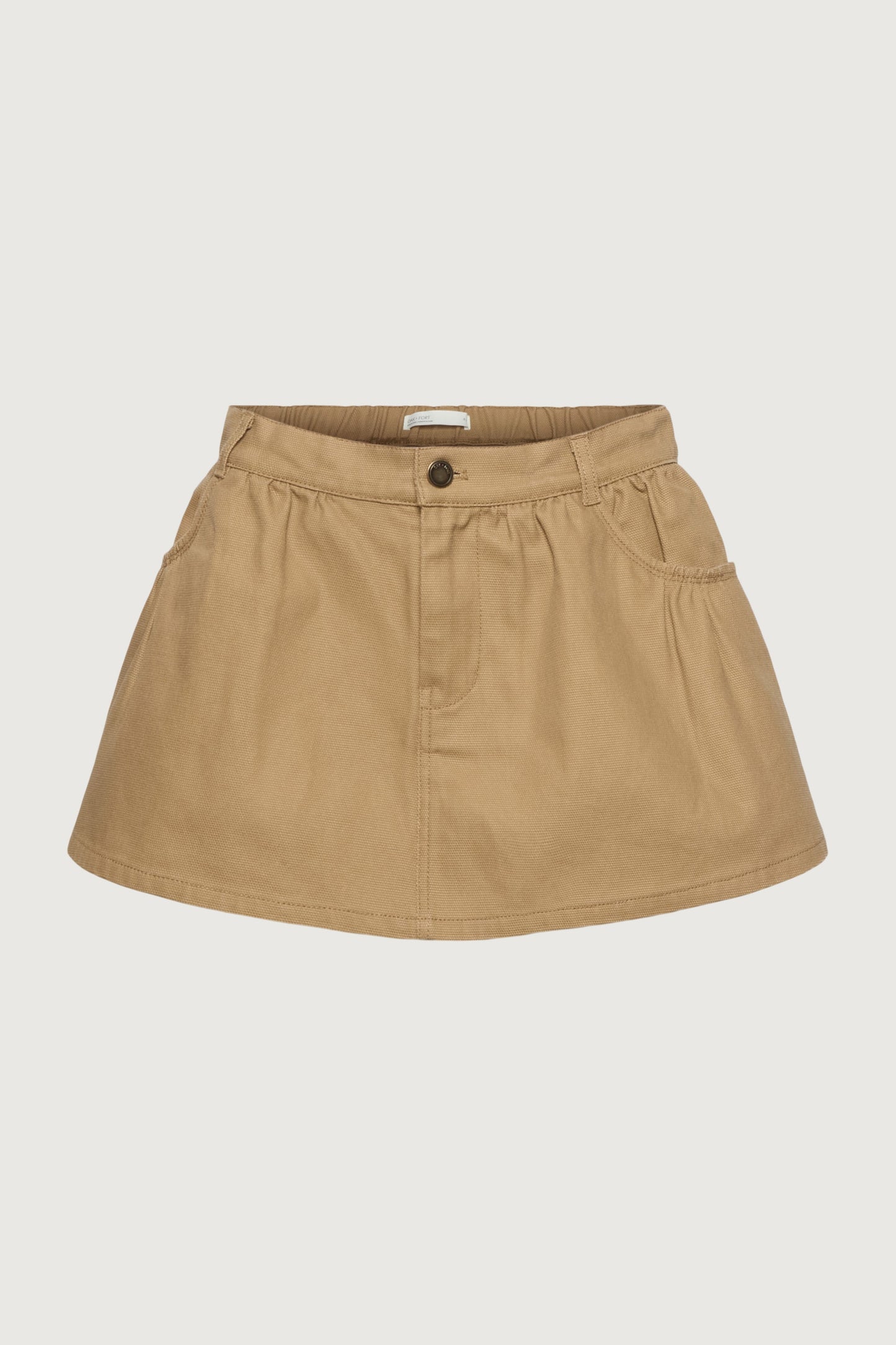 MINI CANVAS PLEATED SKORT