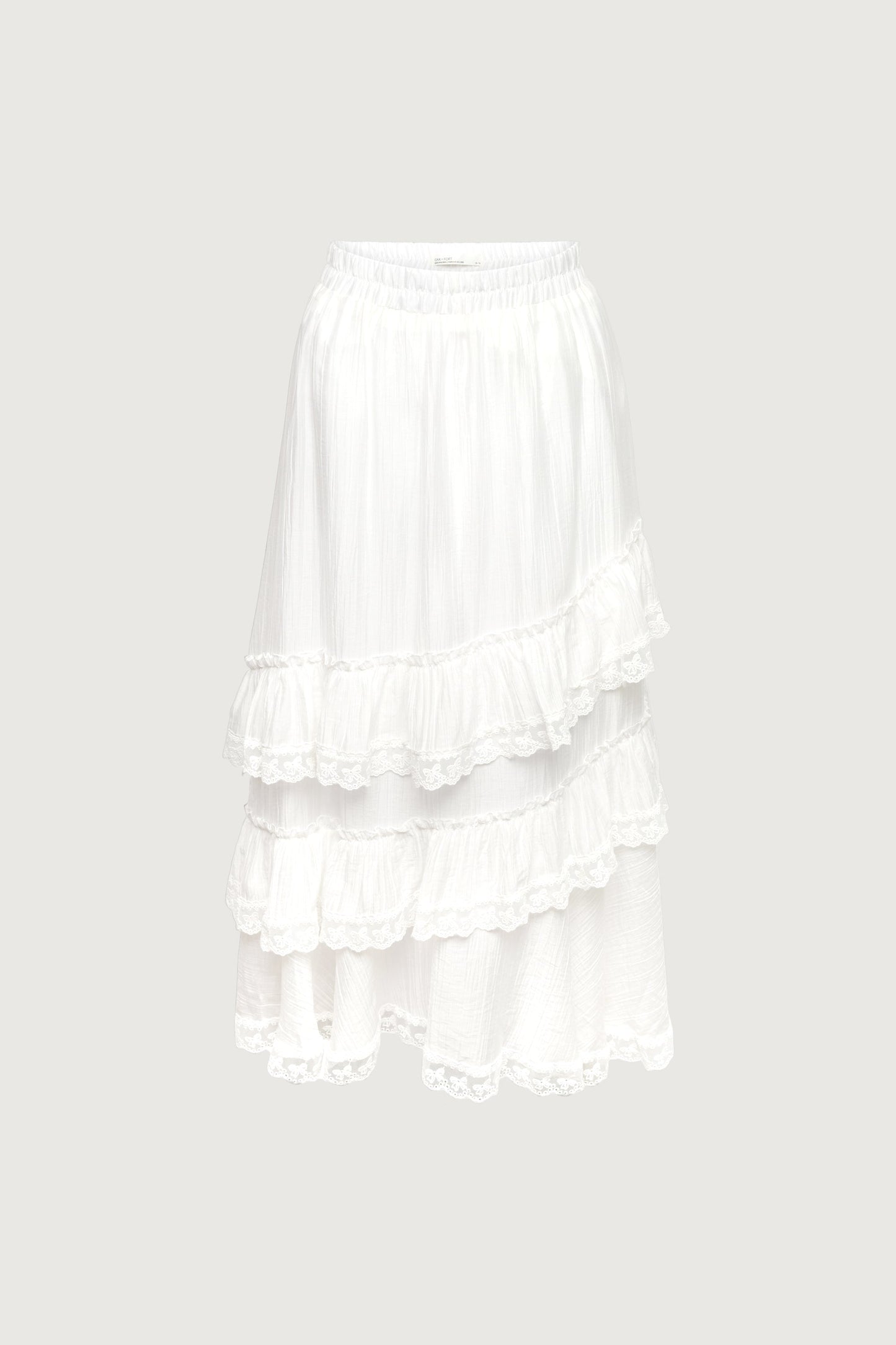 LACE TIERED MAXI SKIRT