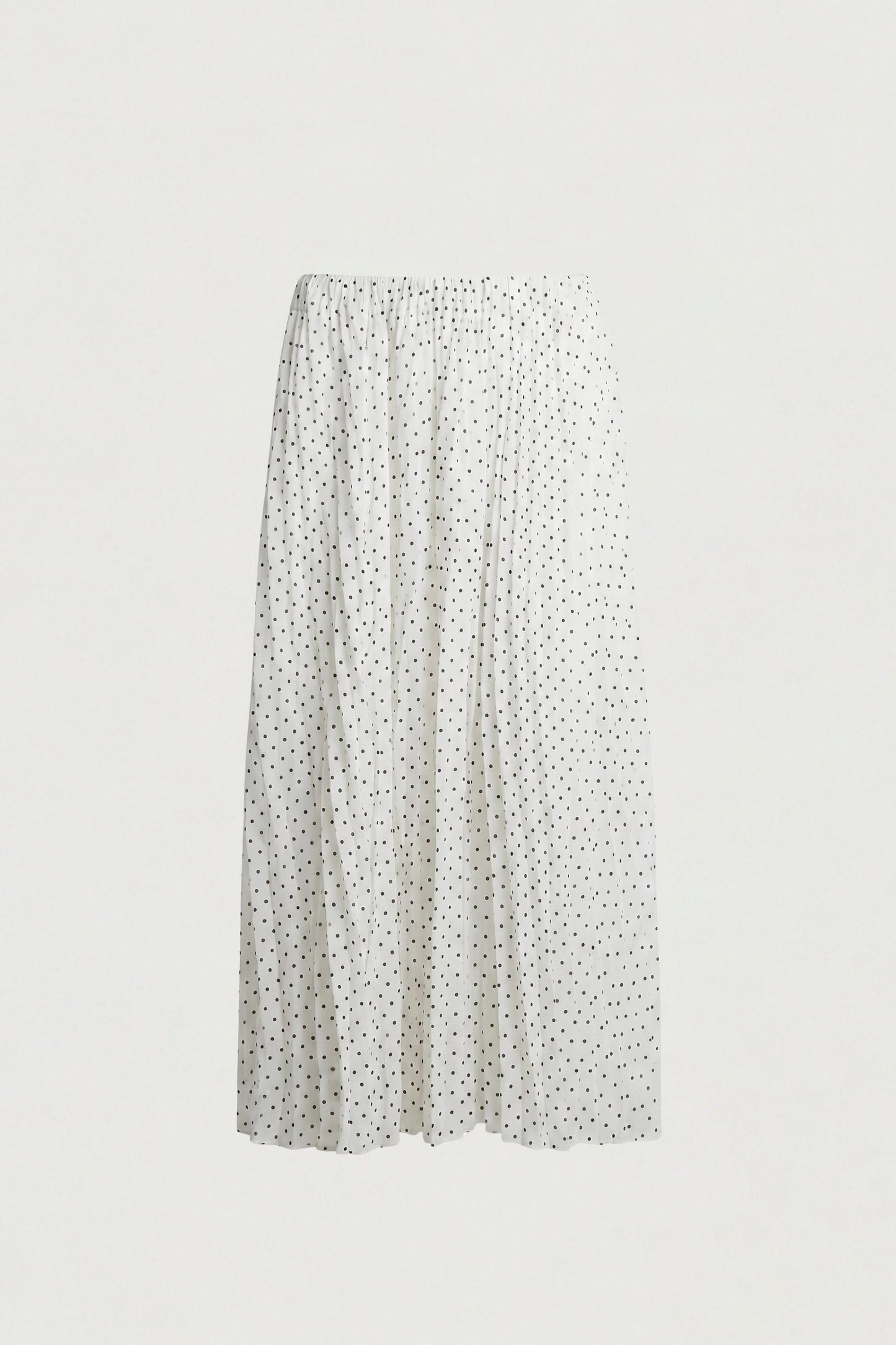 POLKA DOT ACCORDIAN MAXI SKIRT