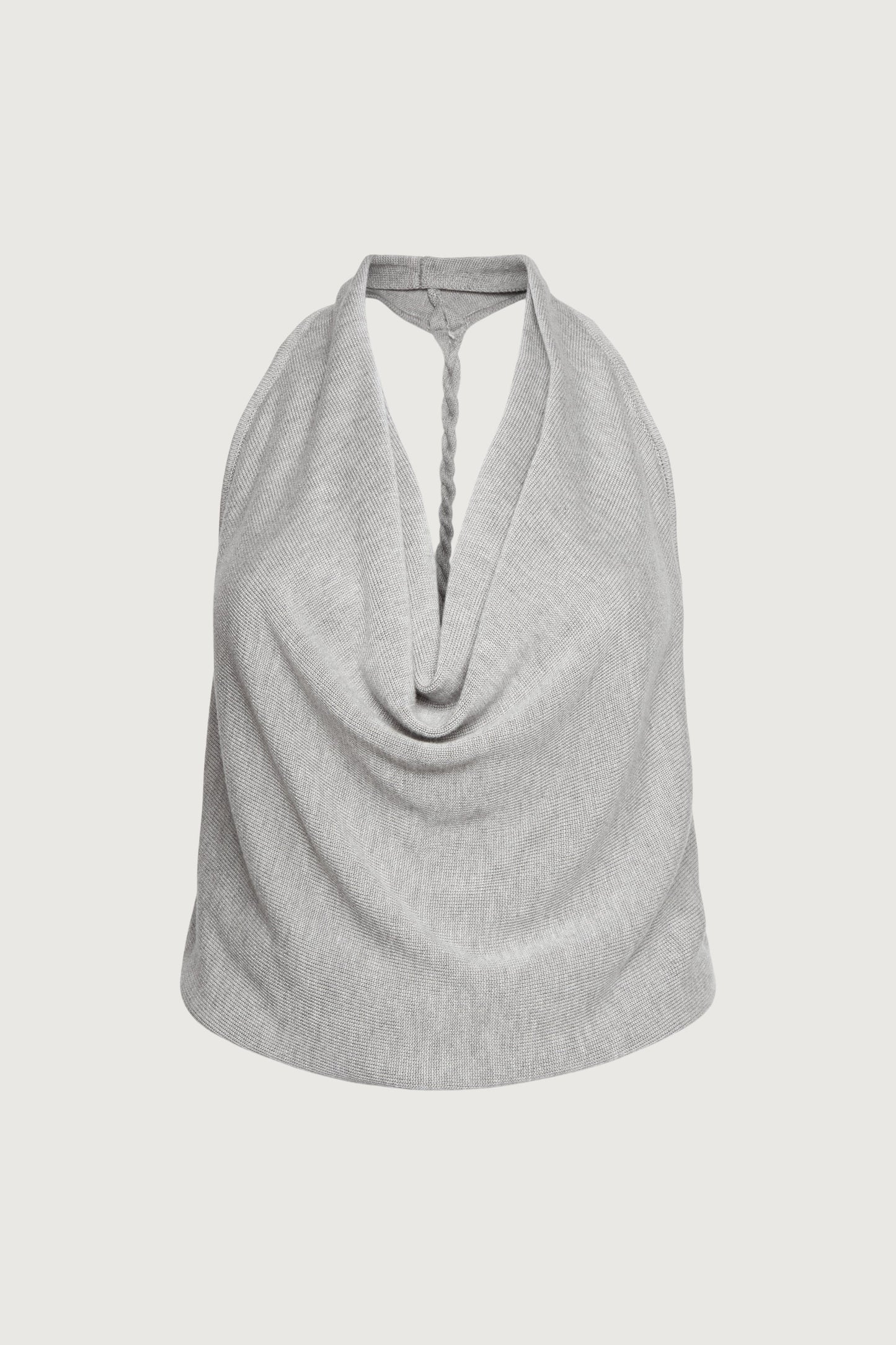 BRAIDED BACK COWL TANK TOP