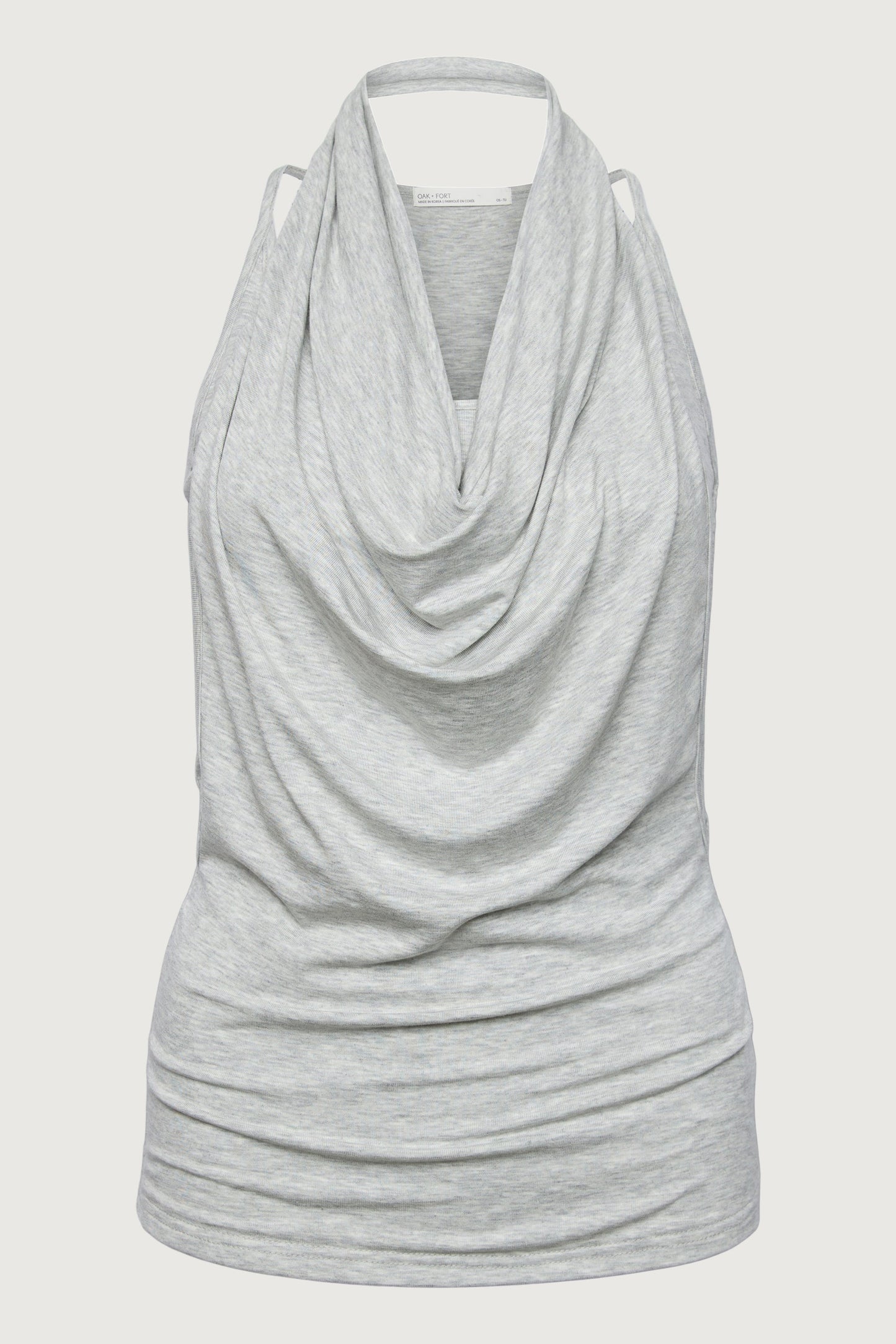 LAYERED COWL NECK TOP