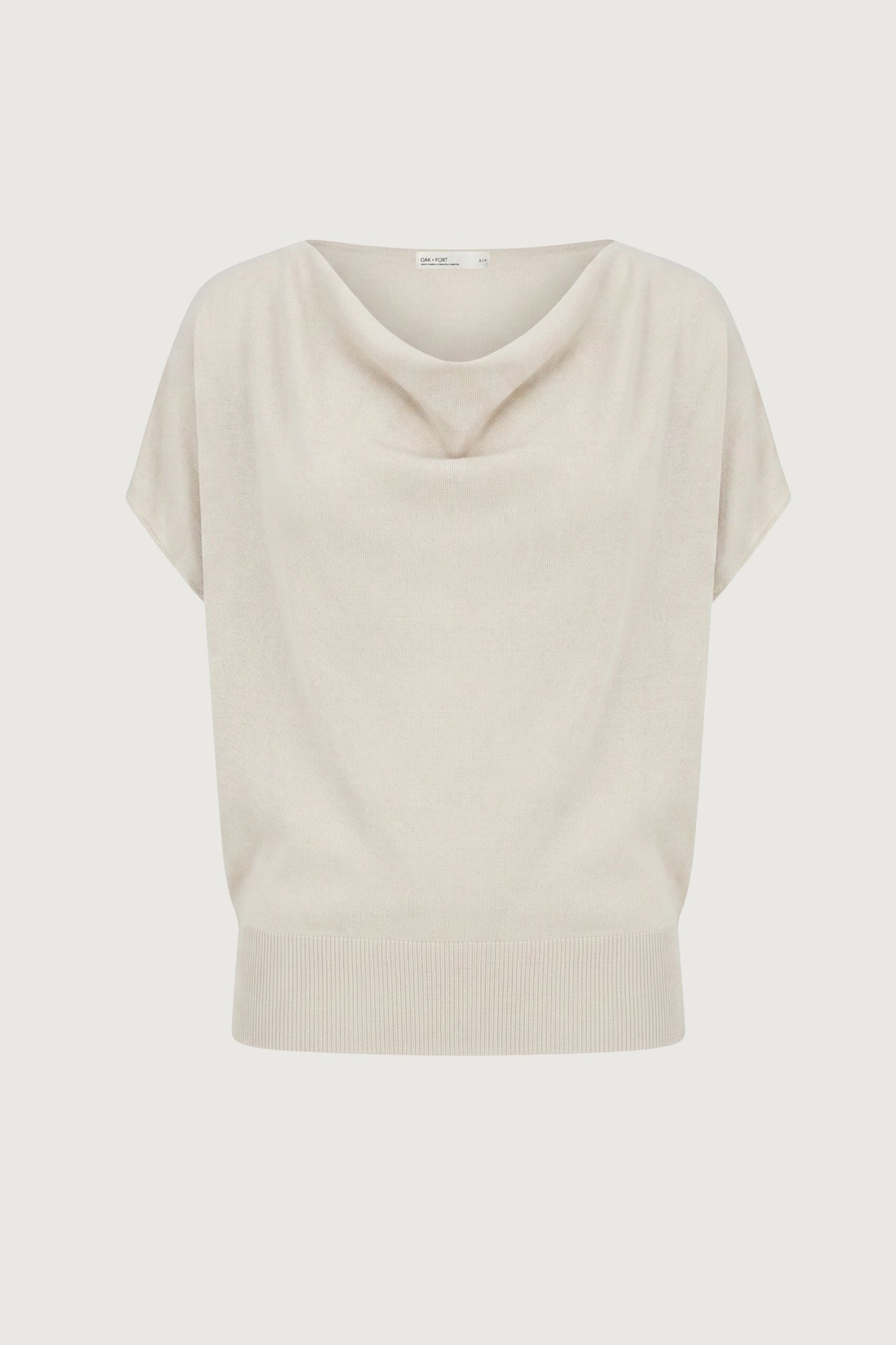 COWL NECK KNIT TOP