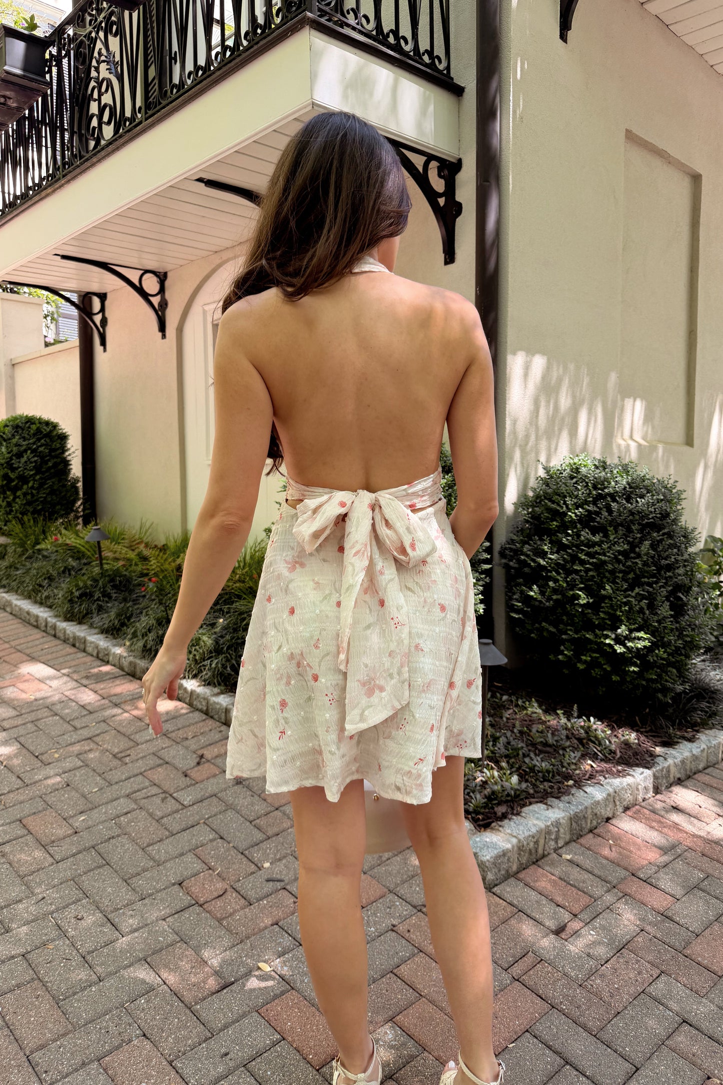 Aurora Rose Multi Floral Mini Dress