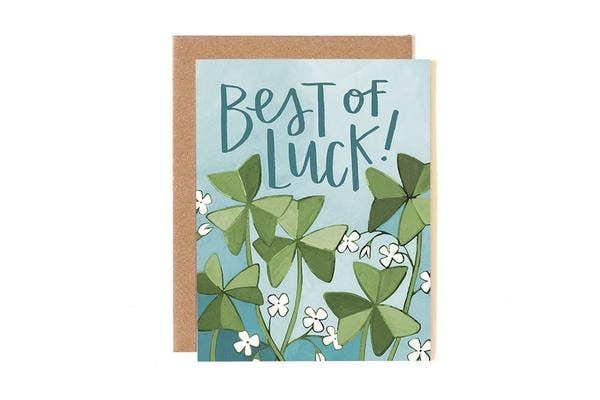 Card - Good Luck - Best of Luck Clover by 1Canoe2