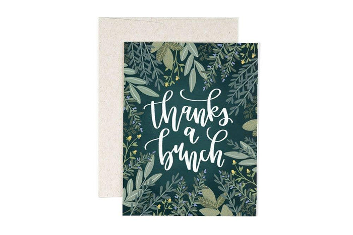 Card - Thank You - Thanks a Bunch Herbs by 1Canoe2