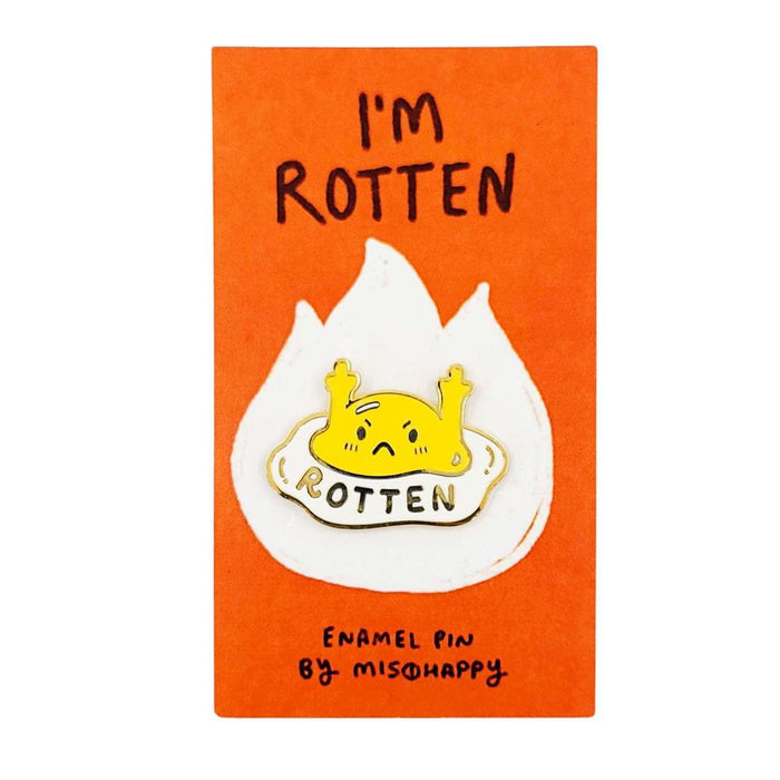 Enamel Pin - Very Rotten Egg (R Rated) by Mis0 Happy