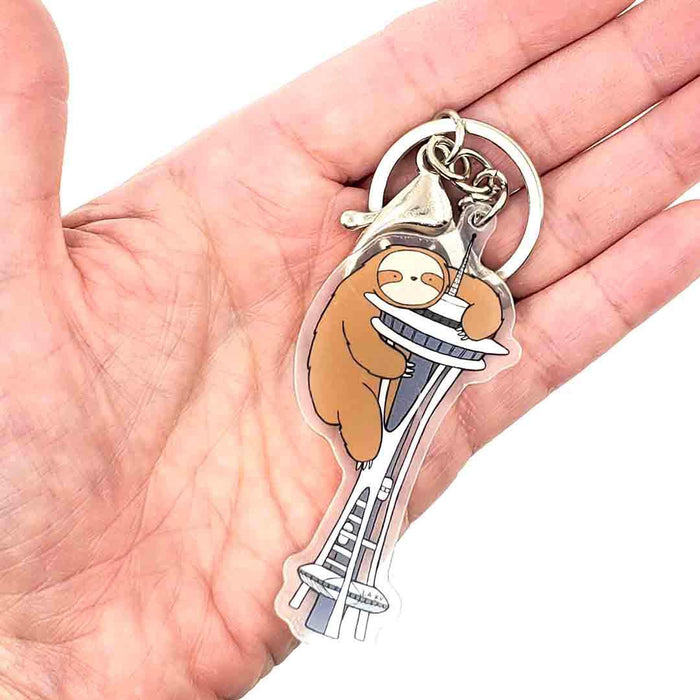 Keyring - Sloth on the Needle by LaRu