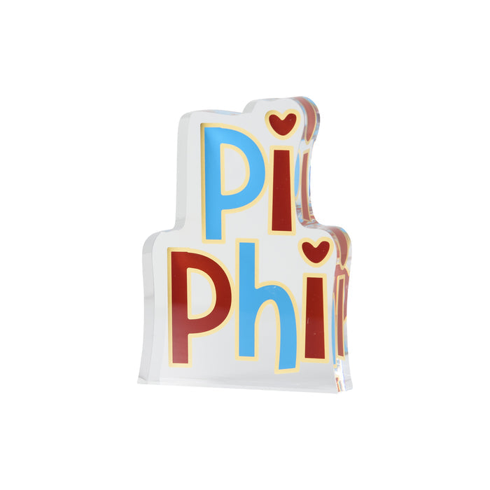 Pi Beta Phi Acrylic Shelf Sitter