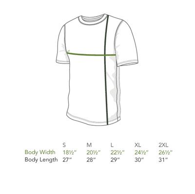 Short Sleeve - Trees Green Organic Cotton Tee by Uzura