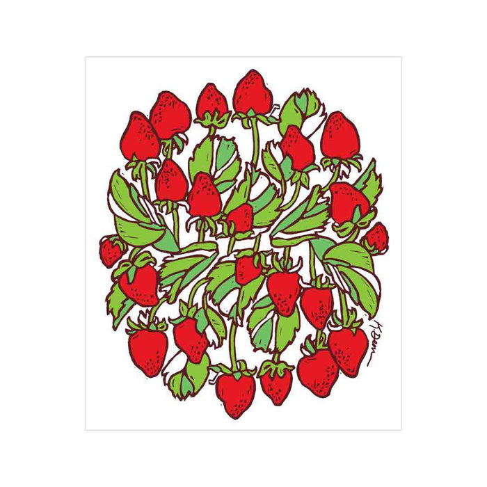 Swedish Dish Cloth - Strawberries by Little Green