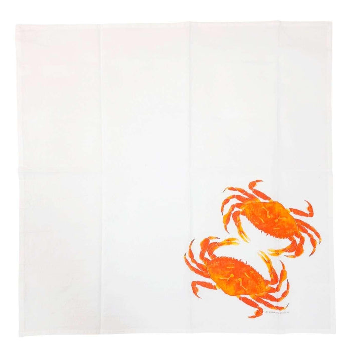 Tea Towel - Red Crabs by Chavah's Garden