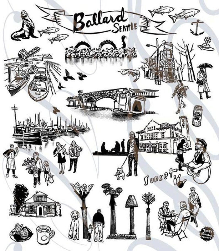 Tea Towels - Ballard by Oliotto