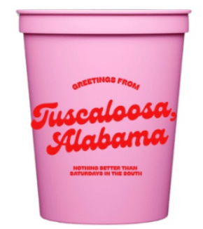 Tuscaloosa Alabama Stadium Party Cups