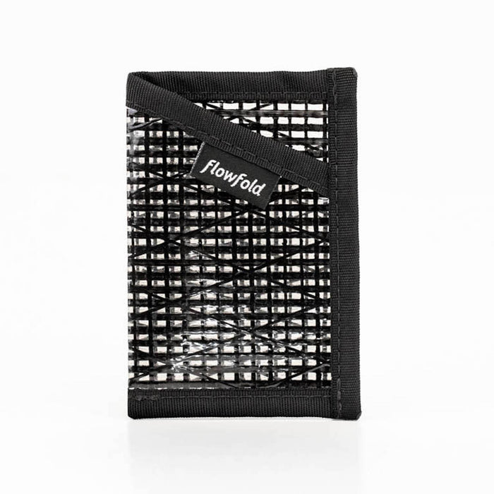 Wallet - Minimalist Card Holder - Black - by Flowfold