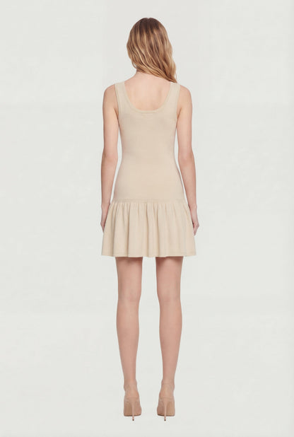 Cable Knit Scoop Neck Mini Skater Dress