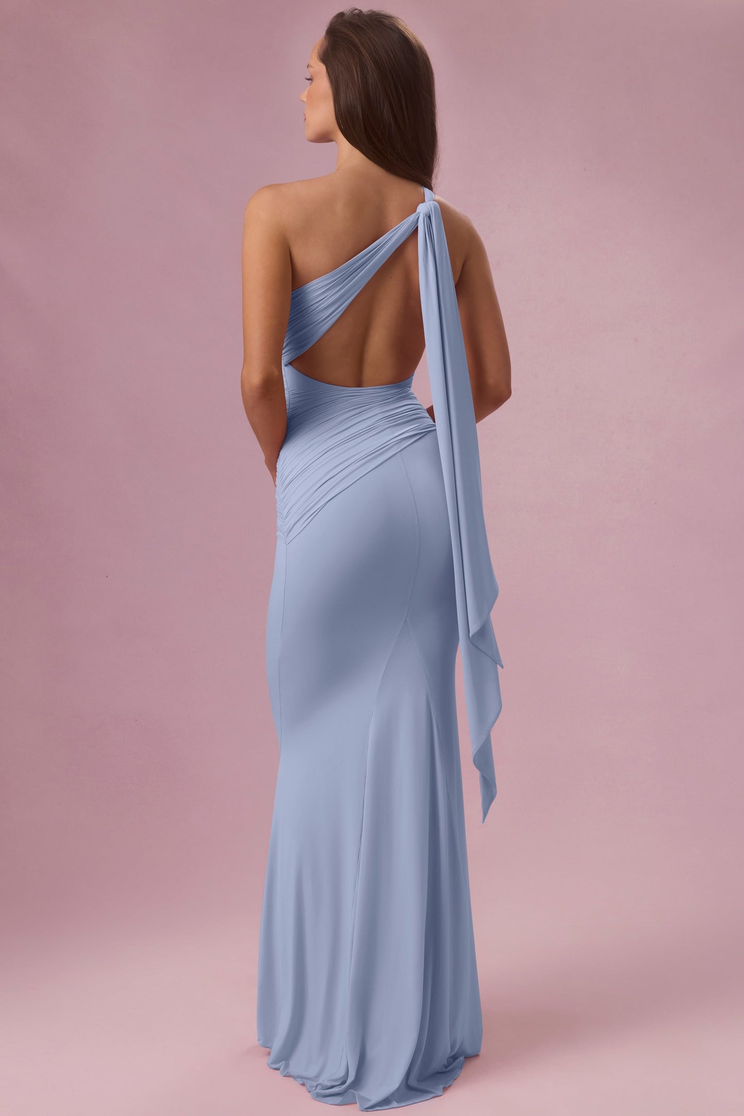 Jersey Bridesmaid Dress in Sky Blue