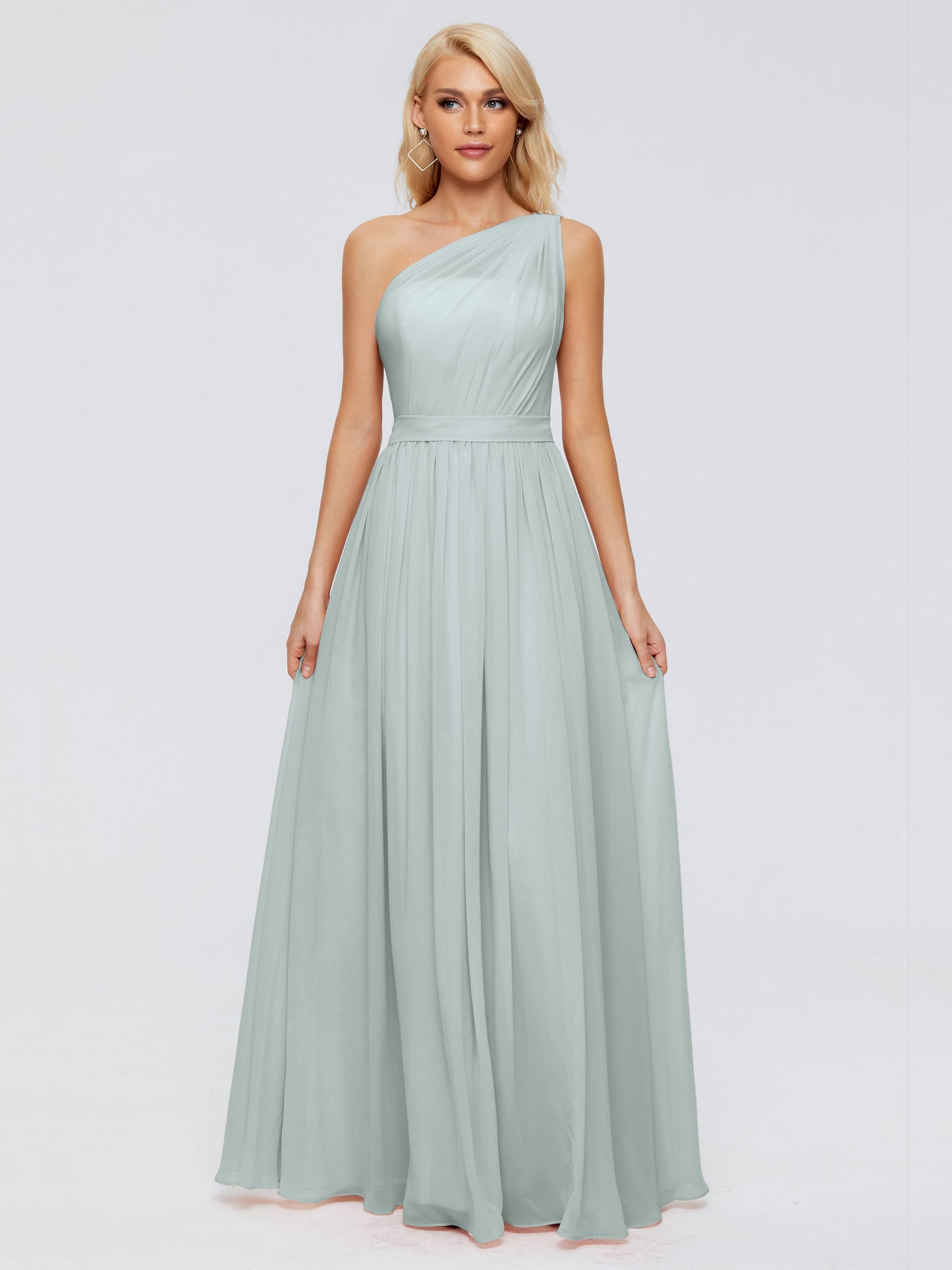 Arabella One-shoulder Chiffon Bridesmaid Dresses