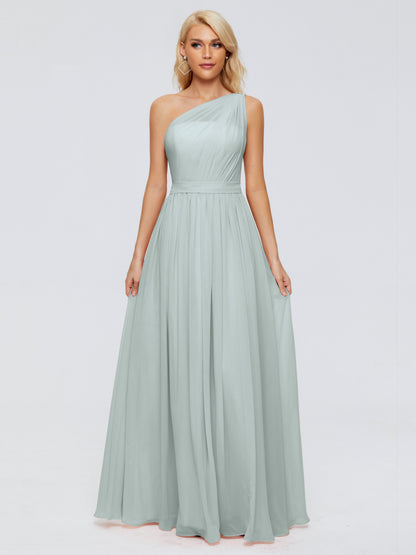 Arabella One-shoulder Chiffon Bridesmaid Dresses