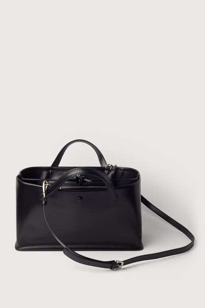 STRUCTURED LEATHER HANDBAG