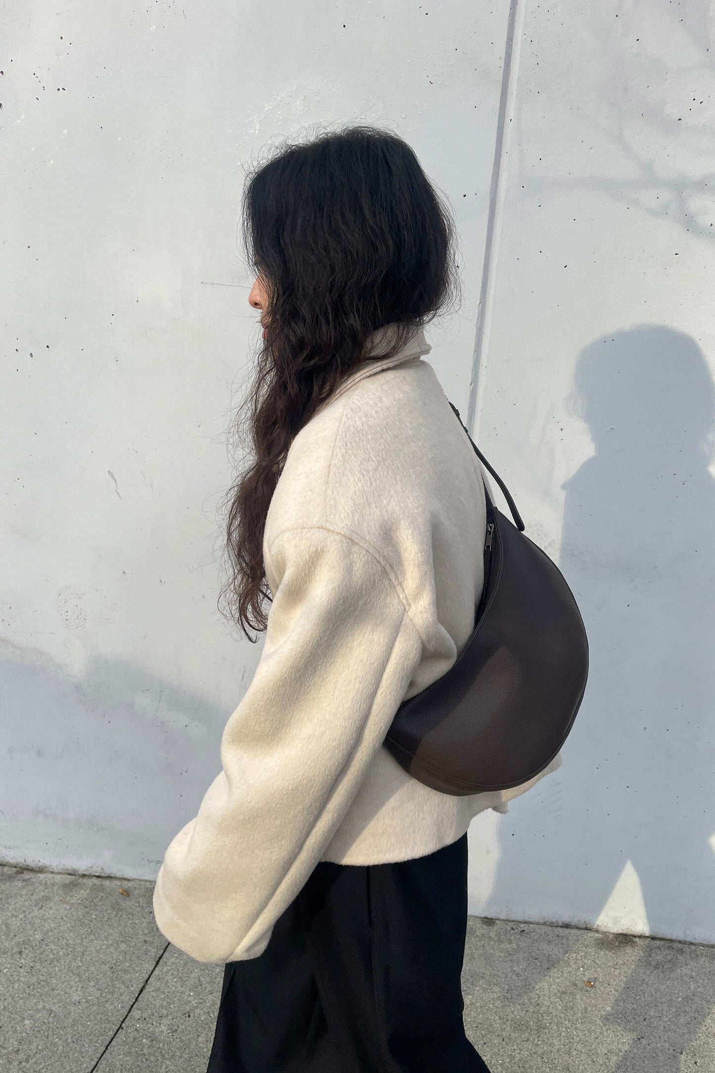 VEGAN LEATHER SLING BAG