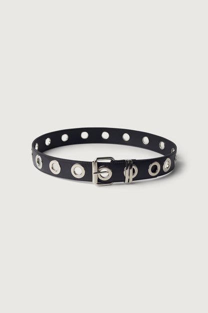 VEGAN LEATHER EYELET BELT