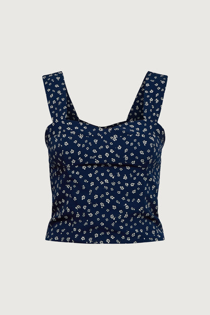 FLORAL BUSTIER TOP