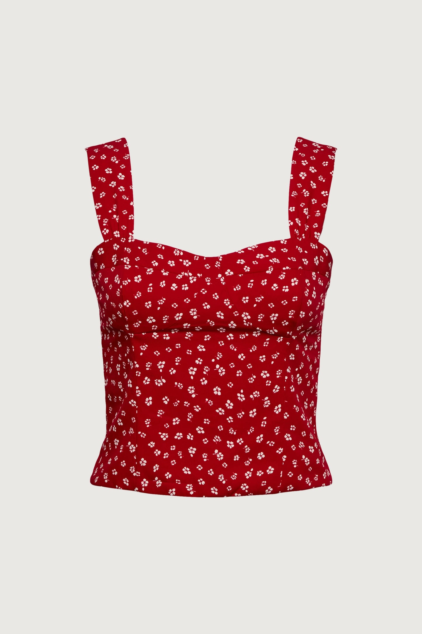 FLORAL BUSTIER TOP