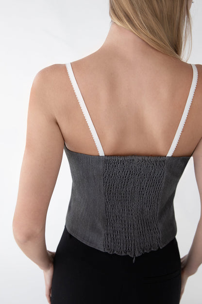 LAYERED CORSET TOP