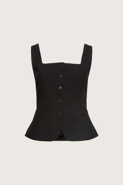 SQUARE NECK SUITING VEST