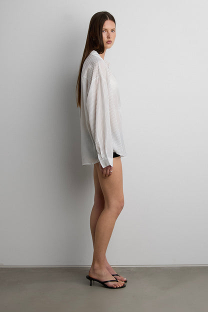 OVERSIZED PINSTRIPE SHIRT