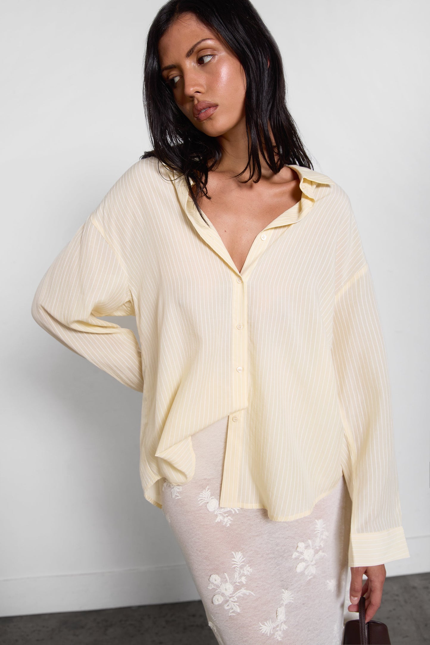 OVERSIZED PINSTRIPE SHIRT
