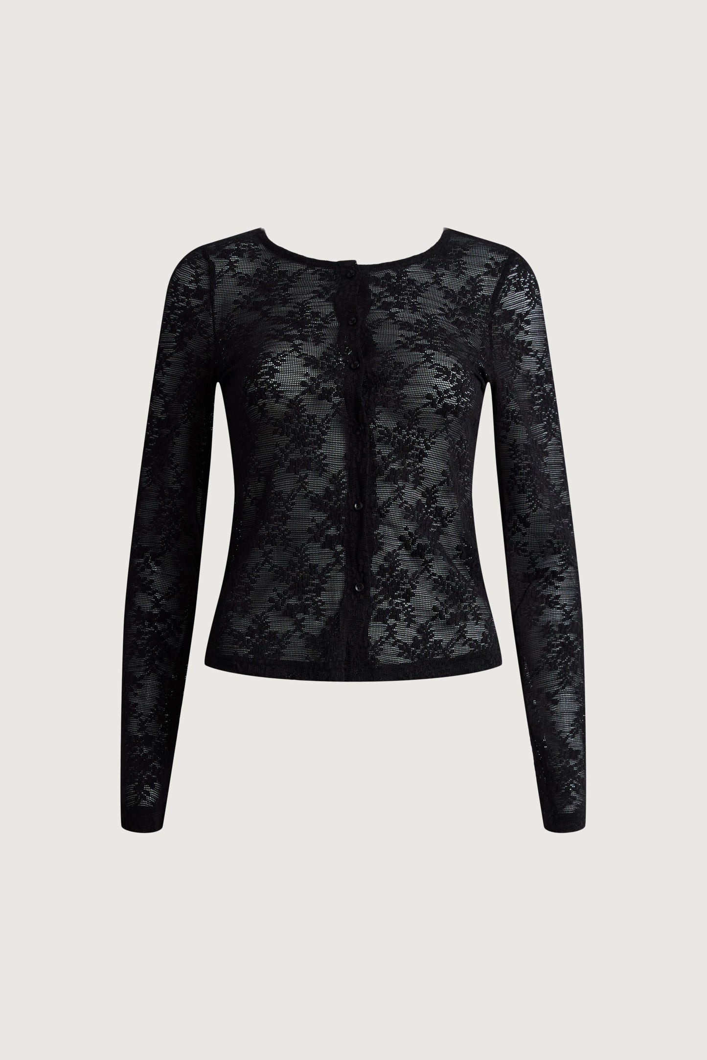 FLORAL LACE SHEER TOP