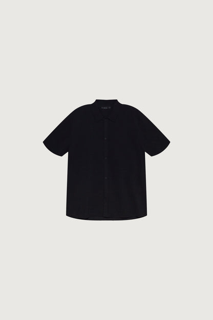 SHORT SLEEVE BUTTON UP SWEATER