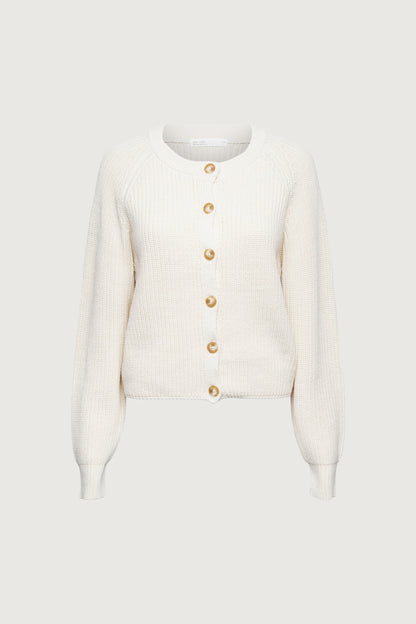 CHUNKY KNIT BUTTON UP CARDIGAN