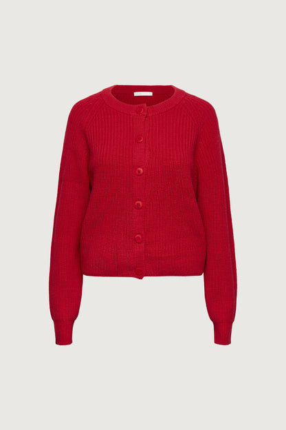 CHUNKY KNIT BUTTON UP CARDIGAN