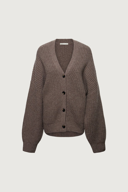 OVERSIZED SLOUCHY WOOL CARDIGAN
