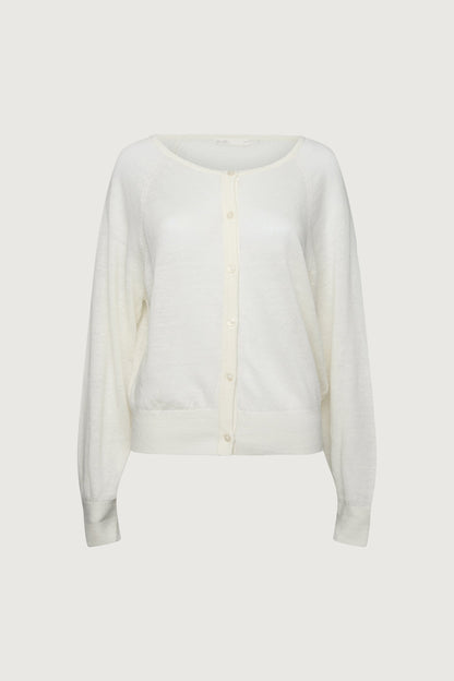 LINEN BLEND CARDIGAN