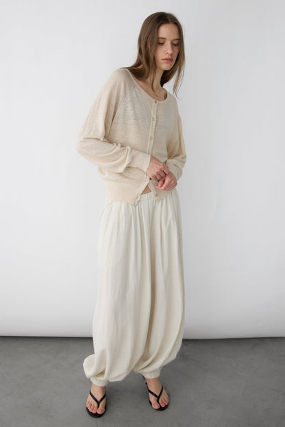 LINEN BLEND CARDIGAN