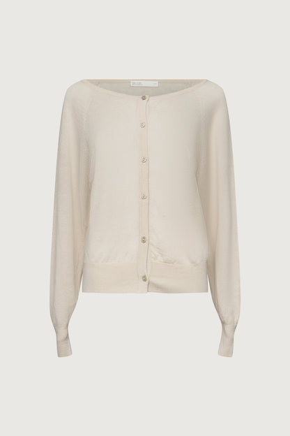 LINEN BLEND CARDIGAN