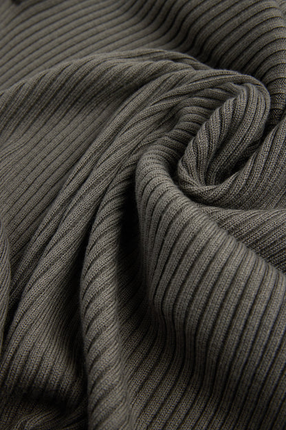 DRAPED RIBBED KNIT BOLERO