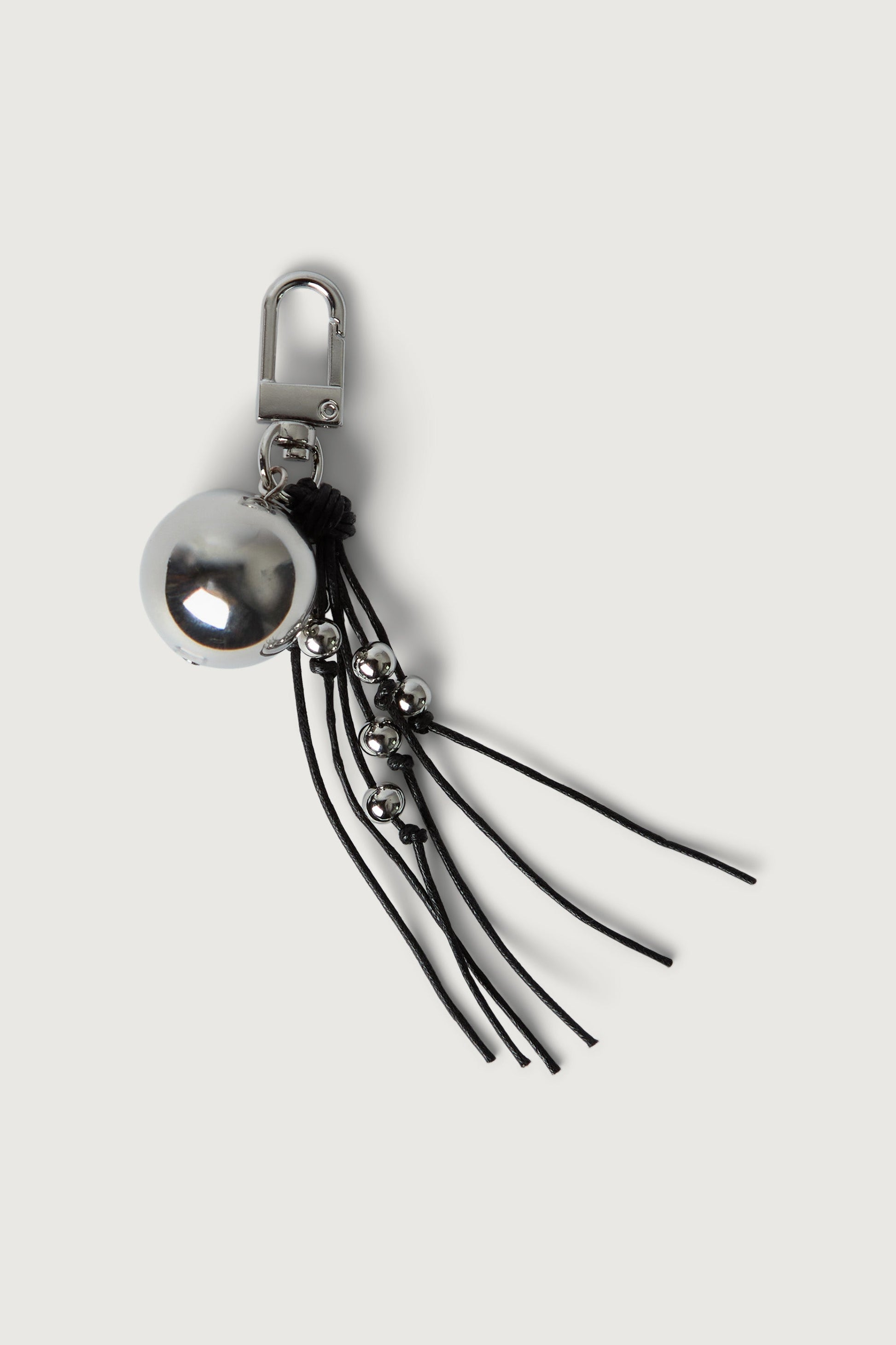 METALLIC SPHERE BAG CHARM